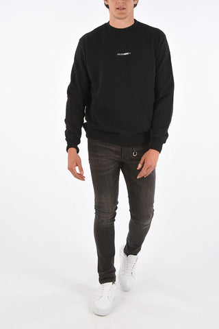 printed crew-neck sweatshirt