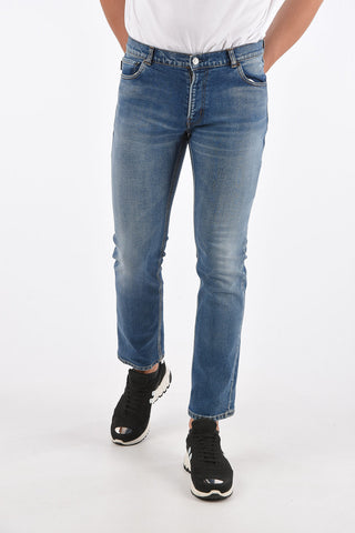 19cm Mid-rise waist straight fit jeans