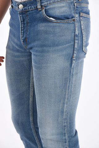 19cm Mid-rise waist straight fit jeans