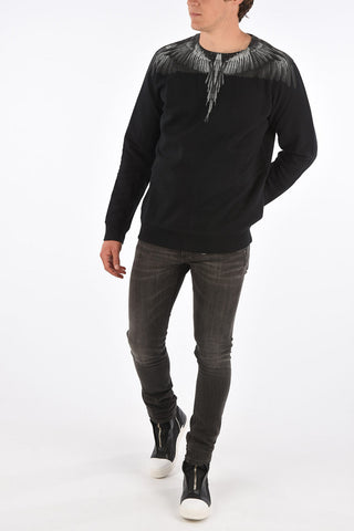 printed crew-neck sweatshirt
