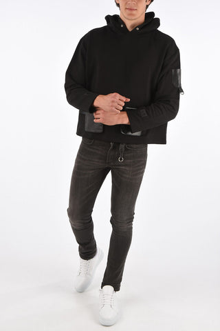 hoodie sweatshirt with removable pockets