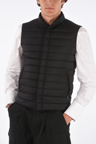 sleeveless puffer jacket