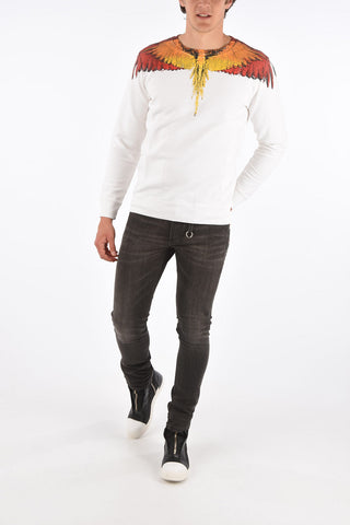 printed crew-neck sweatshirt