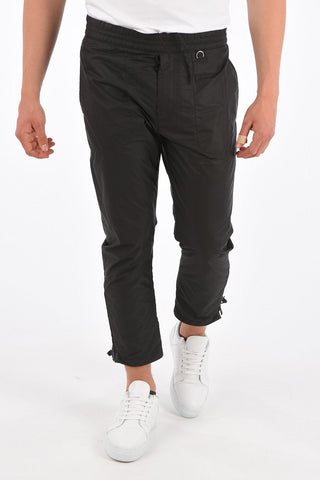 nylon pants with ankle zip