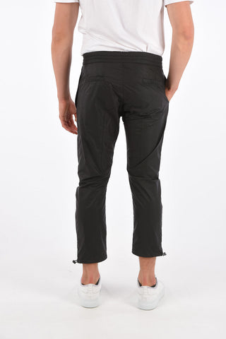 nylon pants with ankle zip
