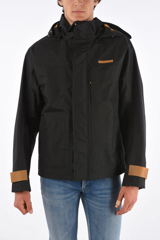 nylon jacket with removable hood