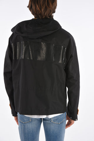nylon jacket with removable hood
