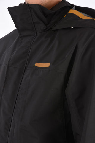 nylon jacket with removable hood