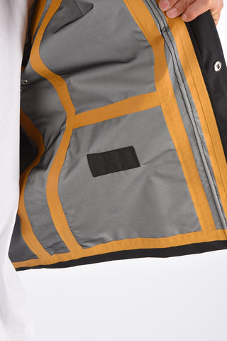 nylon jacket with removable hood