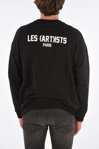 printed crew-neck sweatshirt
