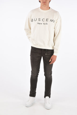 printed crew-neck sweatshirt