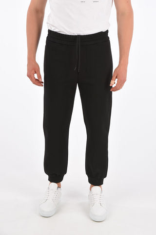 drawstring waist sweat jogger pants