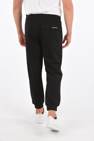 drawstring waist sweat jogger pants