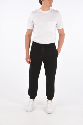 drawstring waist sweat jogger pants