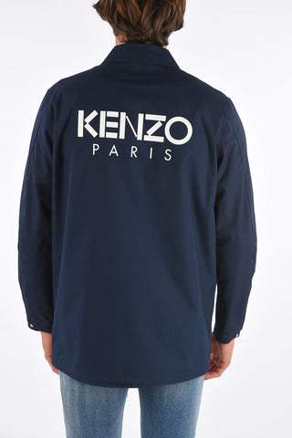 Printed logo outerwear jacket