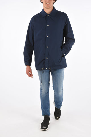 Printed logo outerwear jacket