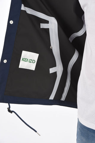 Printed logo outerwear jacket
