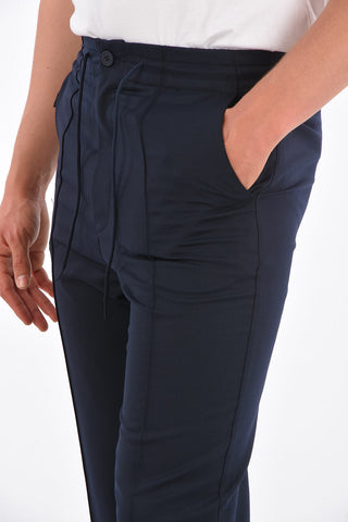 ADIDAS drawstring waist straight pants