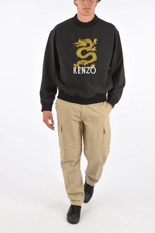 embroidered crew-neck sweatshirt