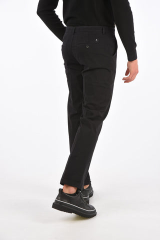 cuffed hem stretch cotton JOVI trousers