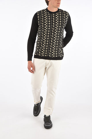 cotton crew-neck sweater