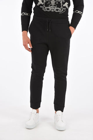 pantalone jogger con coulisse in vita