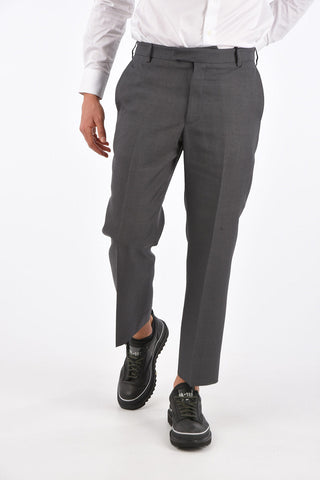 MAISON DE L’AMOUR Mid-rise waist belt loops trousers