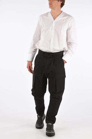single pleat cargo pants