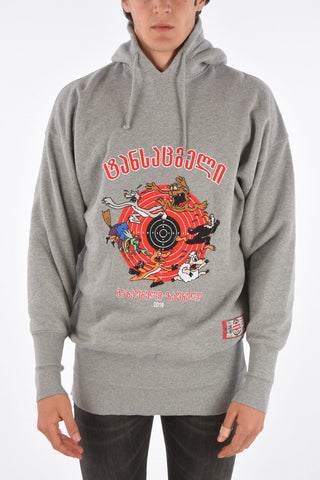 embroidered oversize fit sweatshirt