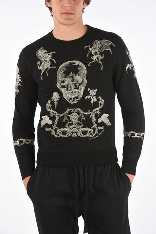 embroidered crew-neck sweatshirt
