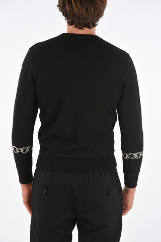 embroidered crew-neck sweatshirt