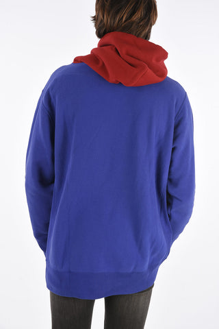 embroidered logo hoodie sweatshirt