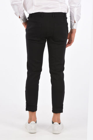 pantalone con passanti in lana vergine