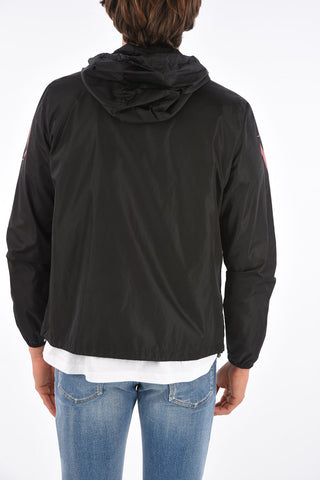 Nylon hooded outerwear