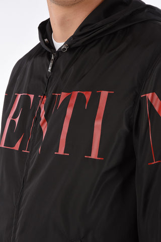 Nylon hooded outerwear