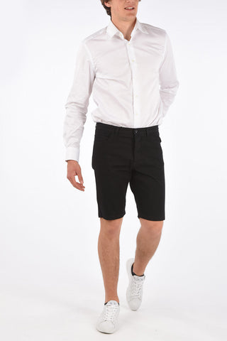 shorts in denim a vita regolare
