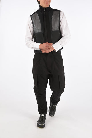 sleeveless mesh jacket