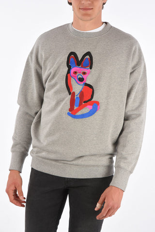 ACIDE Embroidered Crew-Neck Sweater