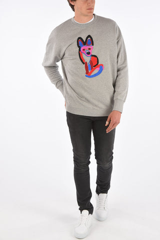 ACIDE Embroidered Crew-Neck Sweater