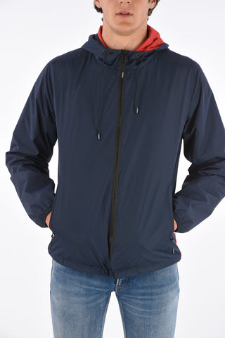 hooded reversible jacket