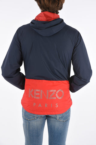 hooded reversible jacket