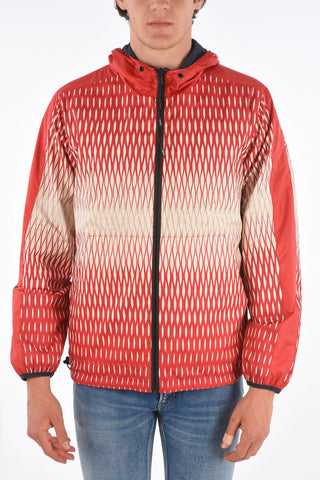 hooded reversible jacket