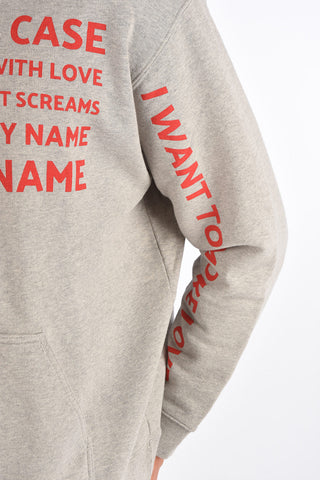 printed hoodie sweatshirt