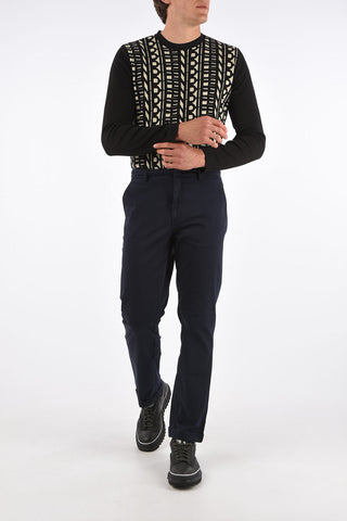 pantalone ad orlo con risvolto JOVI in cotone stretch