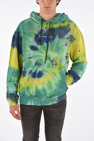 tie dye effect hoodie sweatshirt
