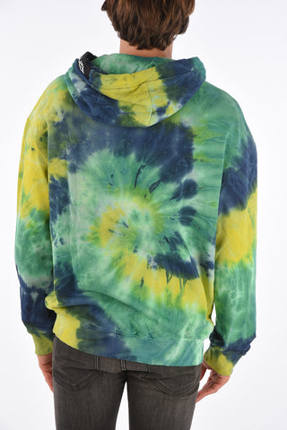 tie dye effect hoodie sweatshirt