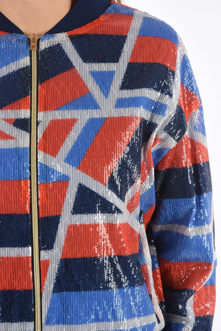 Sequined Two Tone Bomber