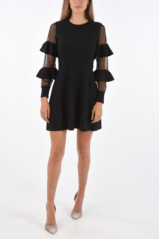 Layered Sleeve A-Line Dress