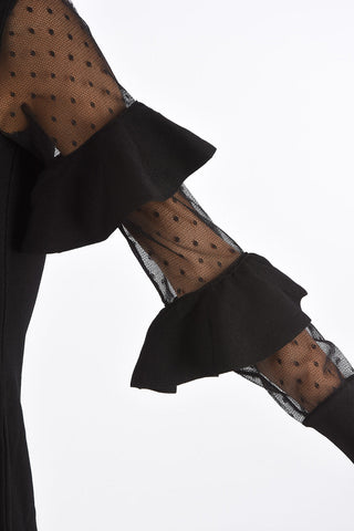Layered Sleeve A-Line Dress