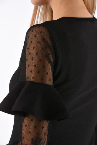 Layered Sleeve A-Line Dress